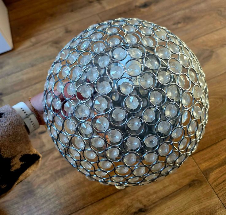 Lampa kryształy, plafon, okrągła średnica 30cm