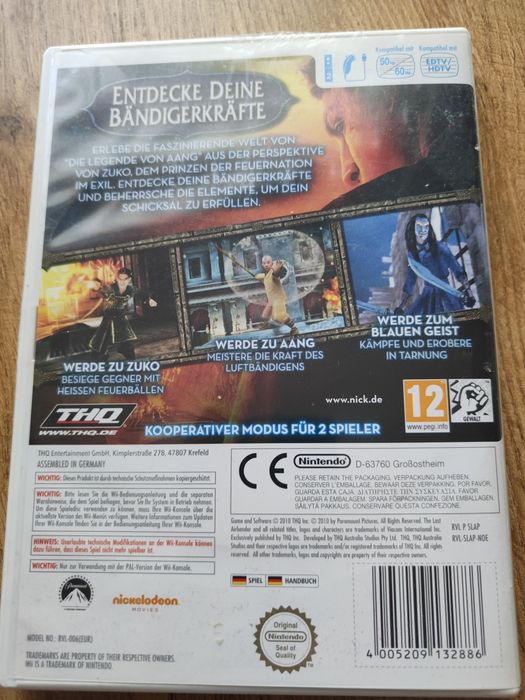 Nintendo WII gra Avatar the last Airbender