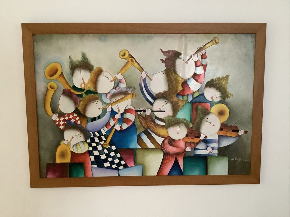 Tela a oleo 96x 67 cm