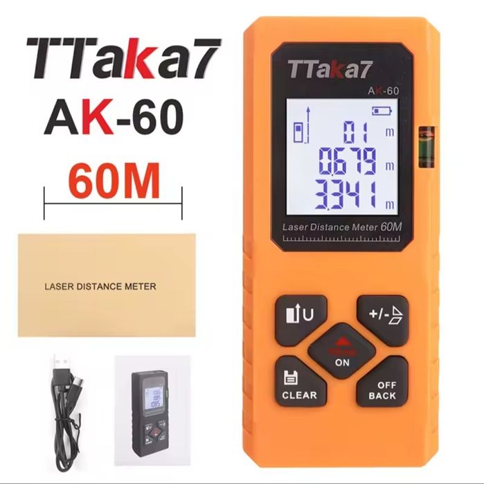 Dalmierz laserowy miernik odległościowy 60 m