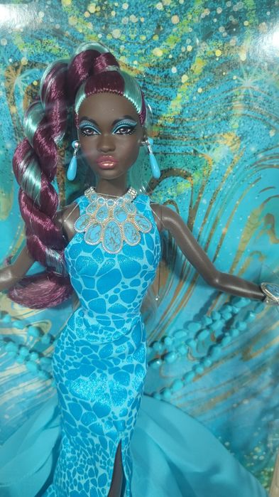 Колекційна Барбі Симона Бірюзова Barbie Signature Barbie Fantasy Colle