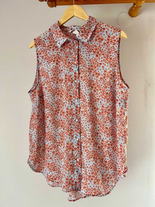 Koszulowa damska bluzka H&M – rozmiar 46