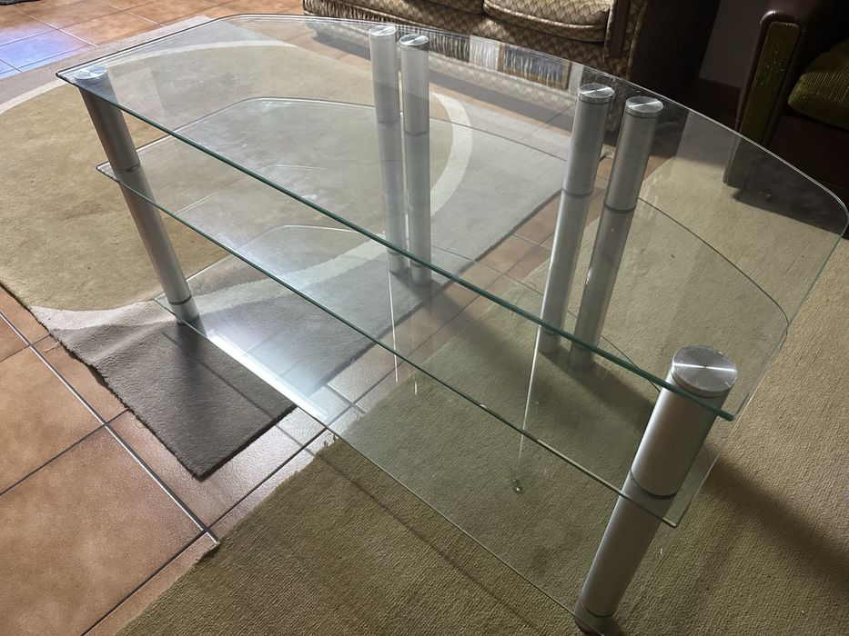 Mesa de sala de vidro