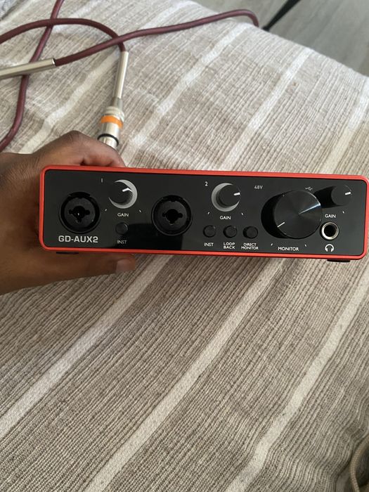 microfone mk-4 com placa gudesom e cabo