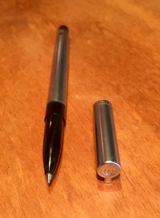 WATERMAN - roller point metal - anos 80 - bom estado