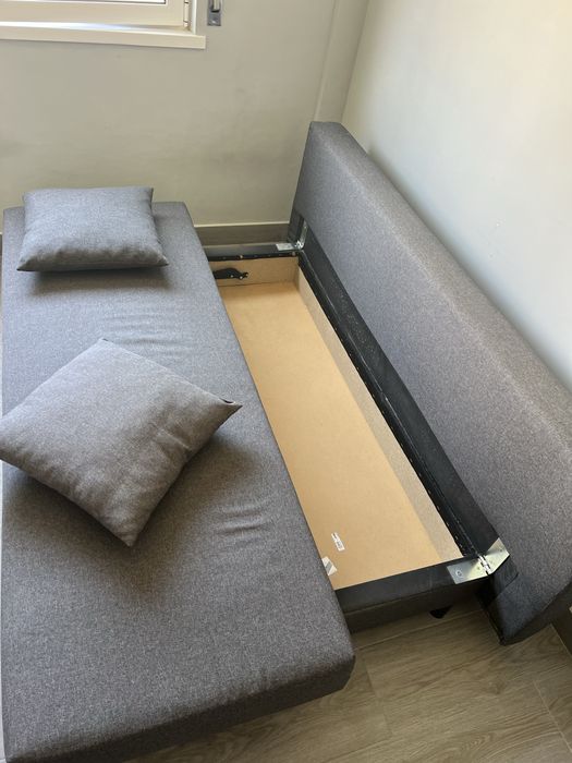 Sofá-cama IKEA cinzento (negociável)