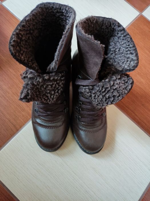 Buty zimowe wysoki obcas