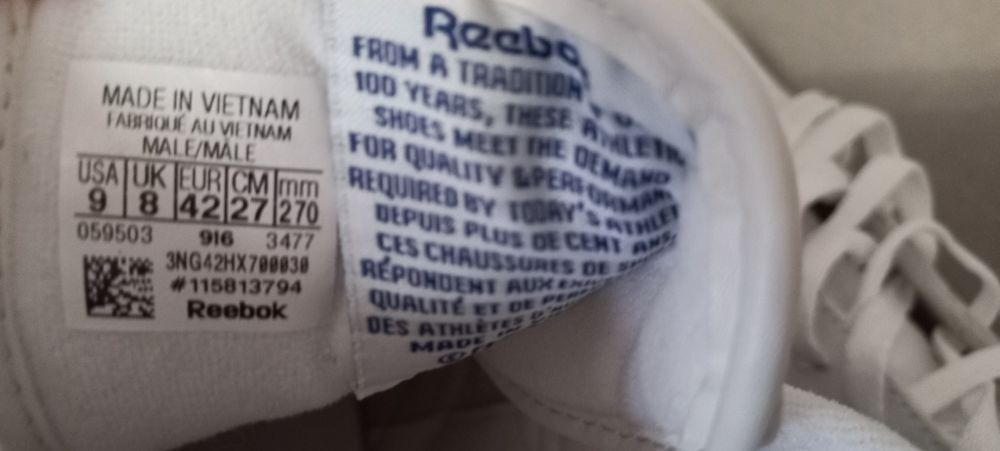 Кроссовки мужские" Reebok" original