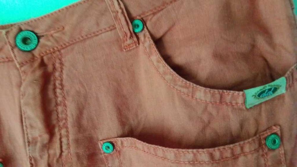 Spodenki lniane Didi 100% len BDB 38/40