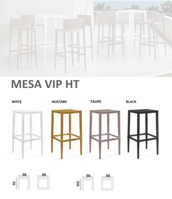 Cadeiras e Mesas Altas (Outdoor/Bar)