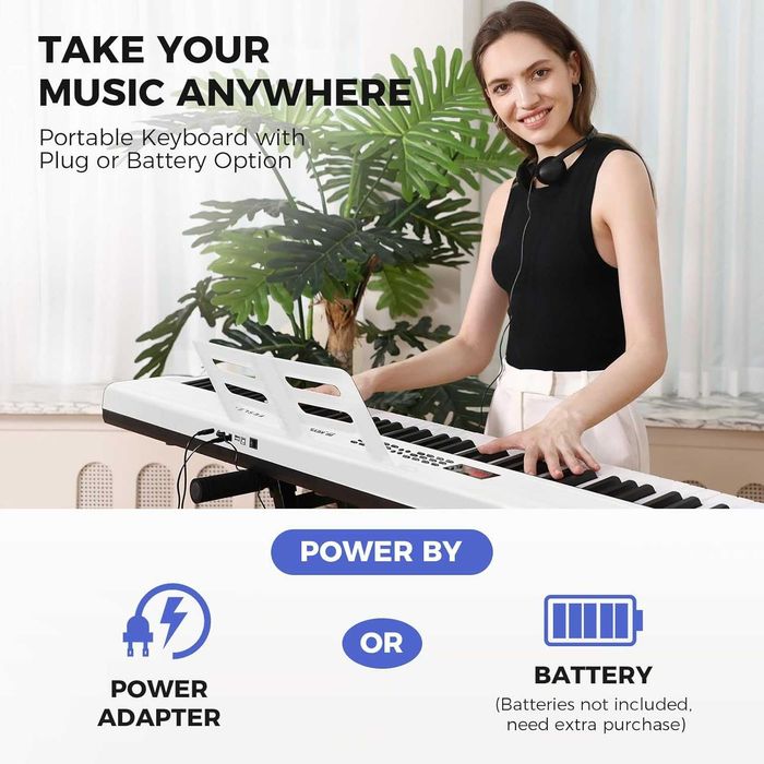 Цифрове піаніно Liberty LEP160 (педаль, пюпітр, навушники, блок живлення). Bluetooth