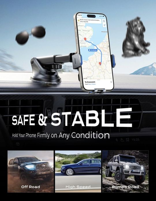 Ladowarka Samochodowa Uchwyt Na Telefon Bezprzewodowa M12 2w1