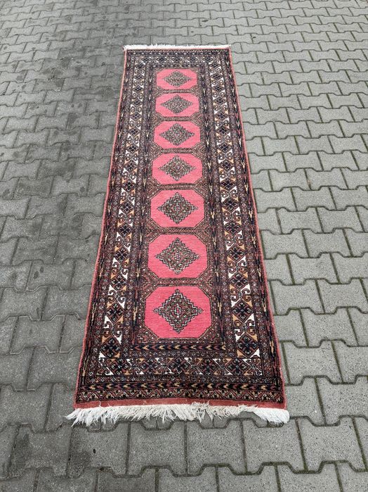 Dywan perski Buchara Chodnik 260x80 ręcznie tkany vintage długi