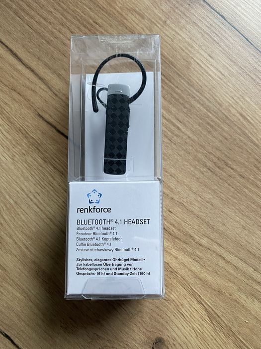 Zestaw słuchawkowy słuchawka nauszna bluetooth renkforce