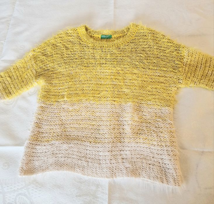 Benetton Shiny Fuzzy Sweater for Ages 6–7