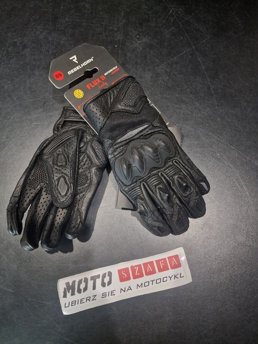 Rękawice Skórzane REBELHORN FLUX II !Czytaj opis! !Sklep! !Promocja!