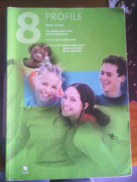 8º ano; Inglês Português Historia Matemática Biologia F. Química CN