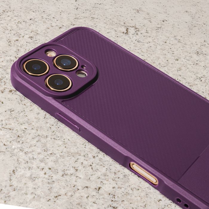 Nakładka Simple Carbon do iPhone 16 Pro Max 6,9" fioletowa
