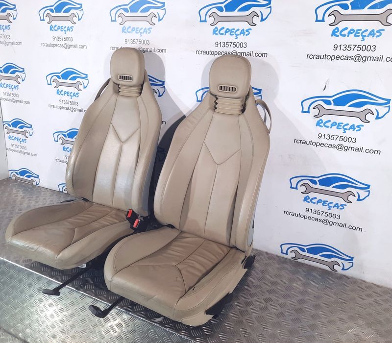 BANCOS PELE BEGE MERCEDES BENZ CLASS SLK R171 AMG