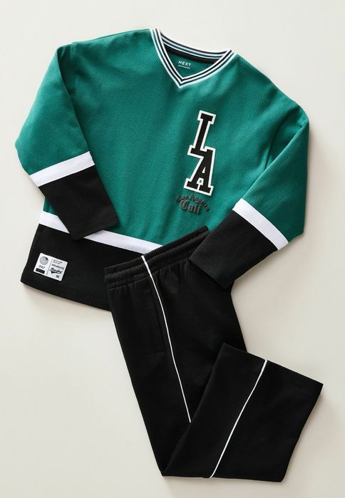 Next костюм на мальчика штаны спортивные лонгслив 9-10 лет 134-140 см