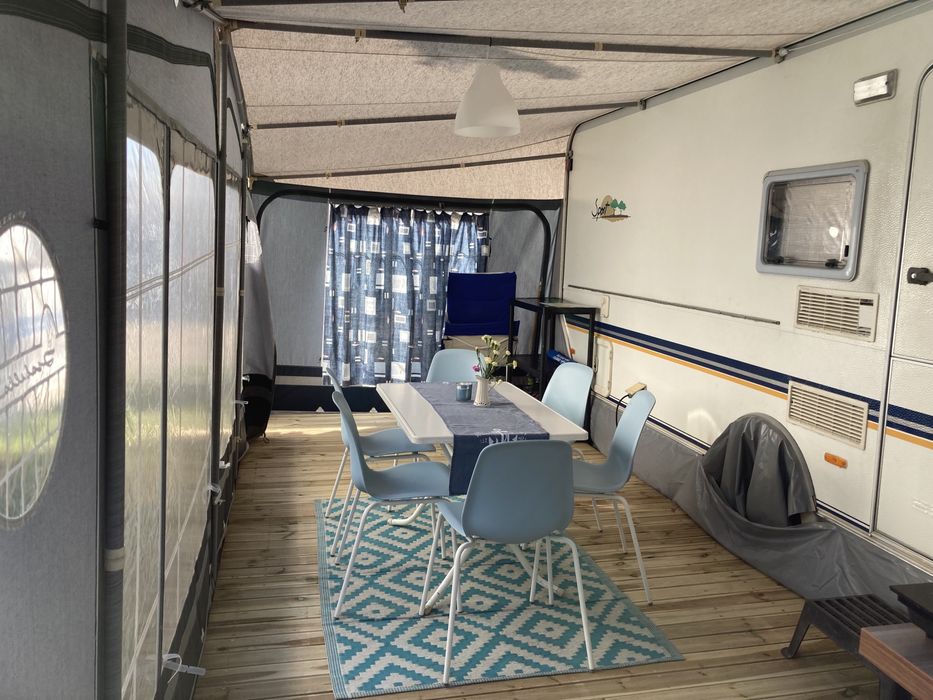 Wynajem przyczepa kempingowa Chałupy 5,5 Albatros Hel campnig kamper