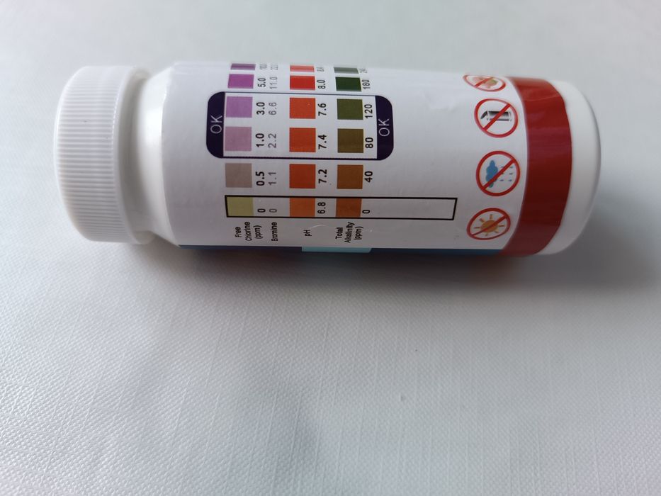 Тест для перевірки води у басейні і спа 50 шт чи питєвої води Ouhoe
