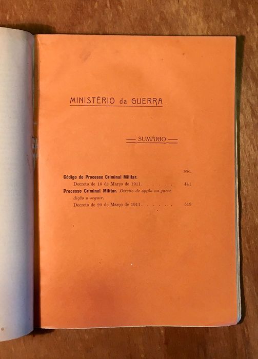 LEGISLAÇÃO 1911 - 3. vol. - leis, decretos e portarias