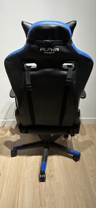Cadeira Alpha Gamer Azul e preta