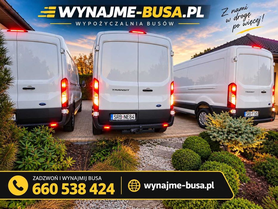 Wynajem Busa Dostawczego Wypożyczalnia Rent a Car Blaszak Furgon Najazdy Żory Rybnik Gliwice Górny Śląsk