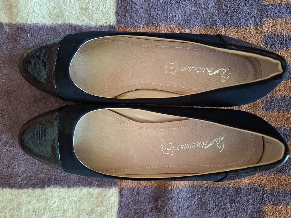 Damskie czarne czółenka