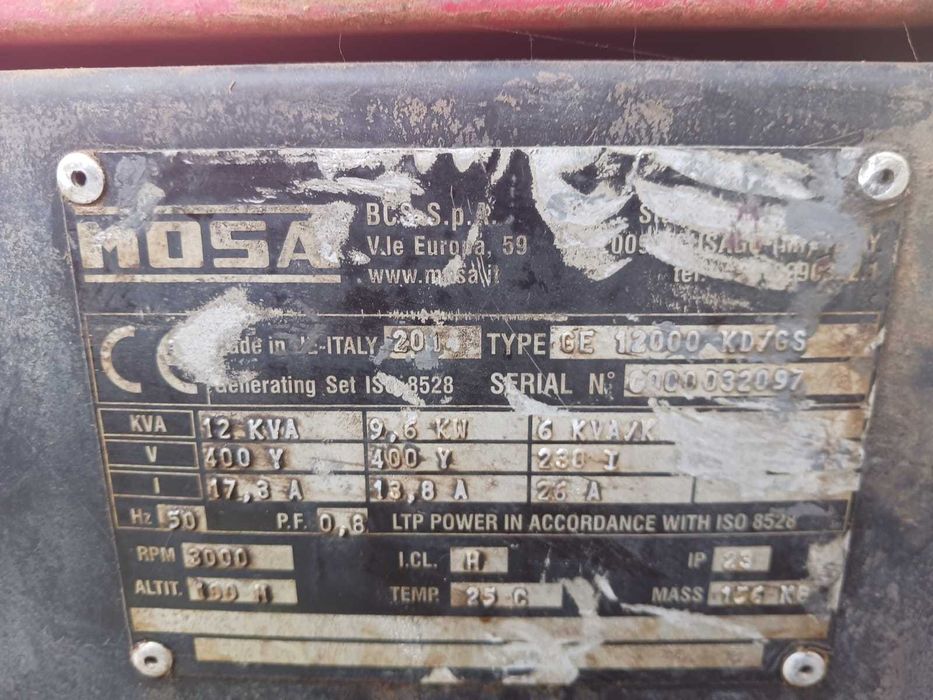 Gerador Mosa 12000 KD/GS 12 KVA