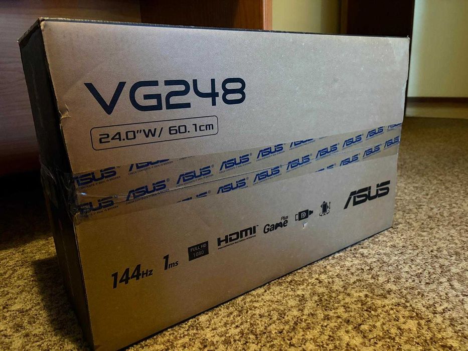 PACK 2x MONITORES 24" - ASUS 144Hz + HP - C/ CAIXAS Originais