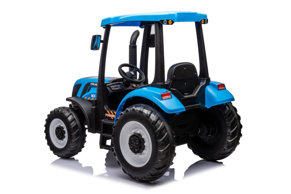 Traktor Na Akumulator + PRZYCZEPA A011 NEW HOLLAND T7 24V 2x200W + POWIĘKSZONY AKUMULATOR