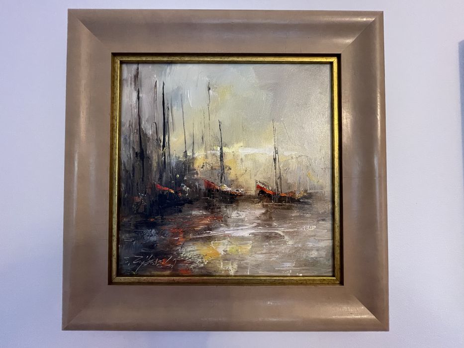 Obraz olejny Slławomira Zajkowskiego " Stare Kutry"