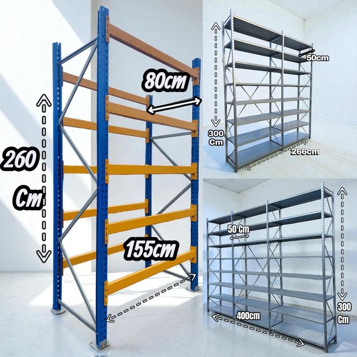 Regały magazynowe paletowe półkowe