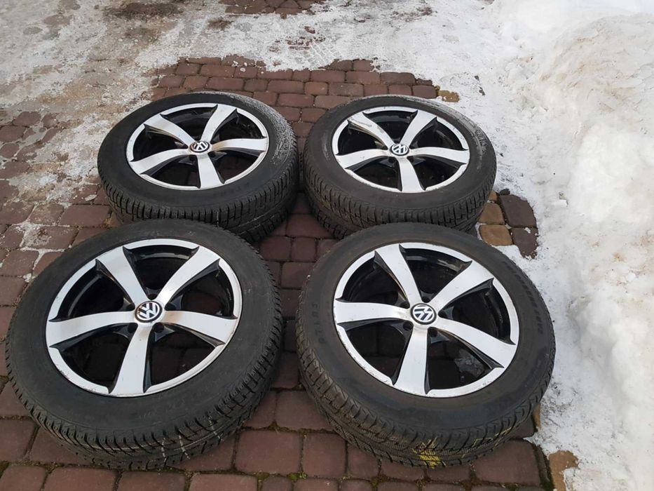 Felgi aluminiowe 18 5x112, VW, Audi, Mercedes, opony zimowe 8mm