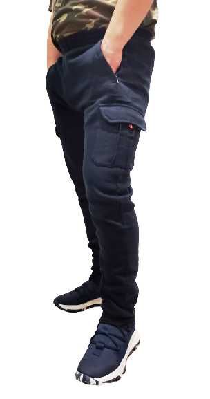 Dresowe ocieplane bojówki męskie rozmiary od M do 4XL