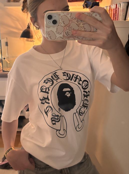 koszulka bape x chrome hearts