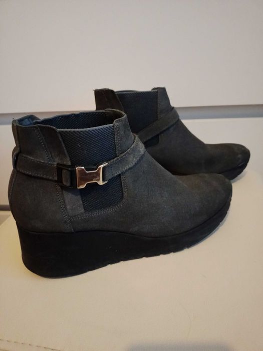 Buty botki zamszowe damskie 37/24