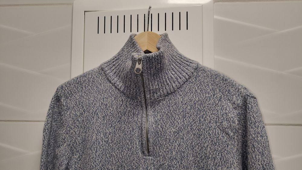 Sweter Superdry r. L stójka niebieski