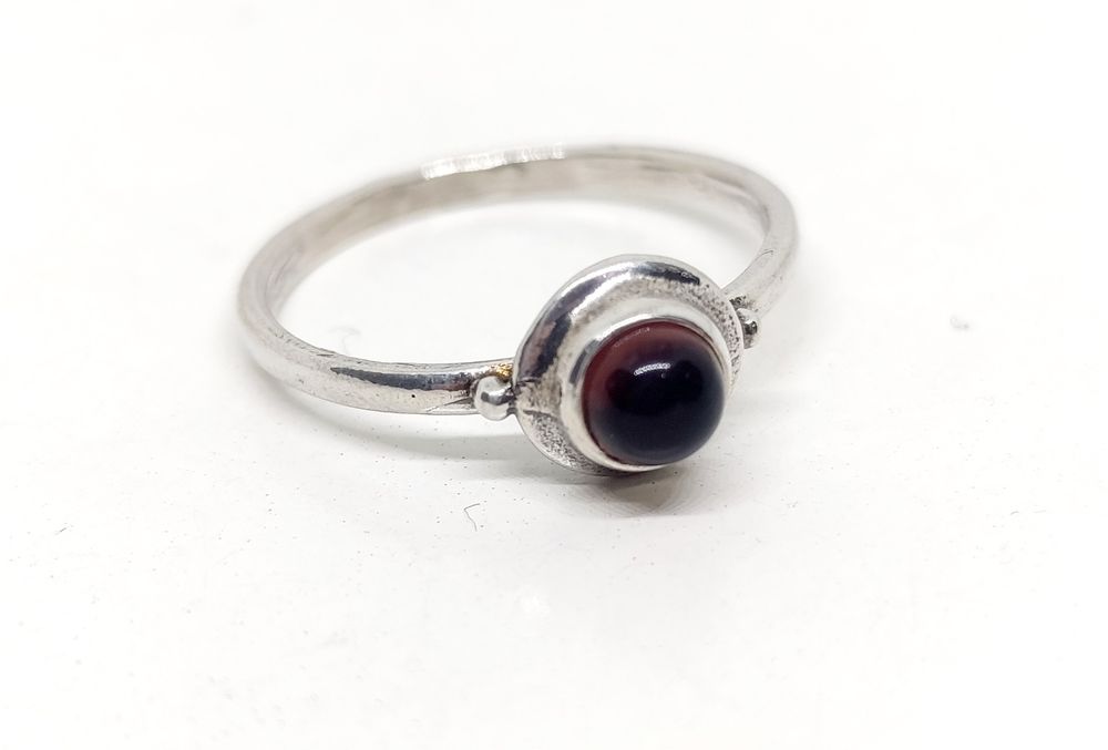 Pierścionek srebrny ametyst rozmiar 19