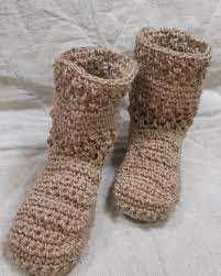 Конопляные тапочки для дома.