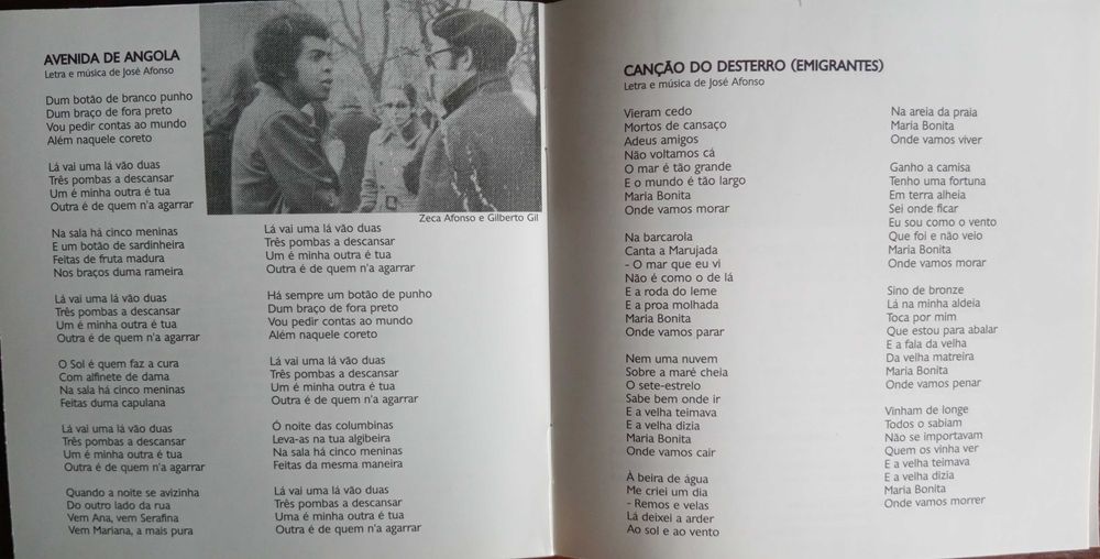 José Afonso	- - - - -		Traz Outro Amigo Também	- - - - -	CD