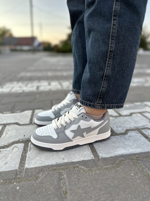 Кросівки Bape Court Sta Light Grey Cream (36,38)