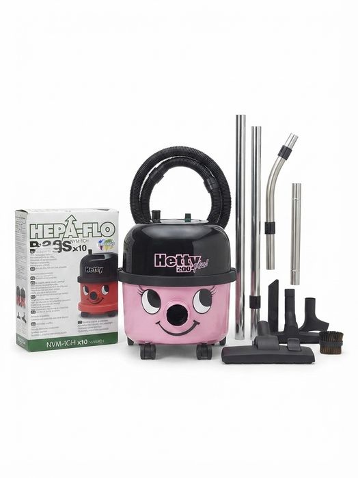 Aspirador de Pó Hetty Plus 200 Numatic Completo + Acessórios e Sacos