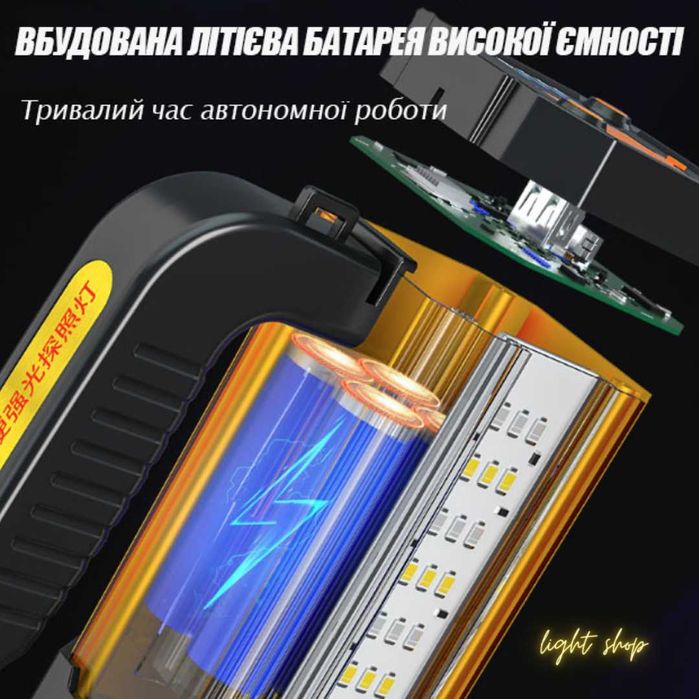 Потужний прожектор-ліхтарик з функцією Power Bank.