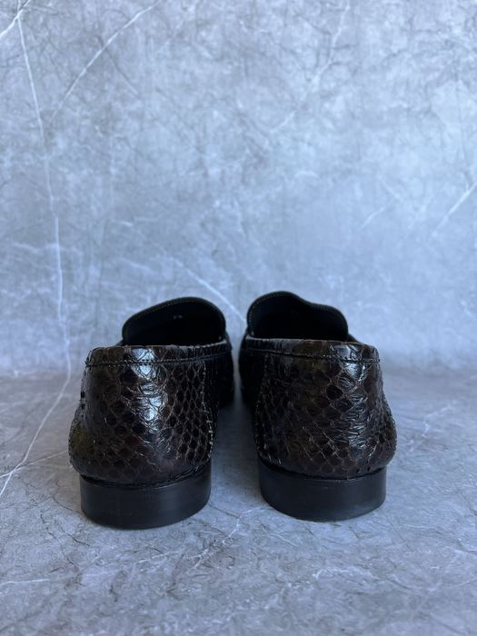 Santoni туфли мужские кожа питона 41.5
