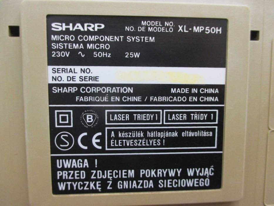 Mini wieża Sharp XL-MP50H