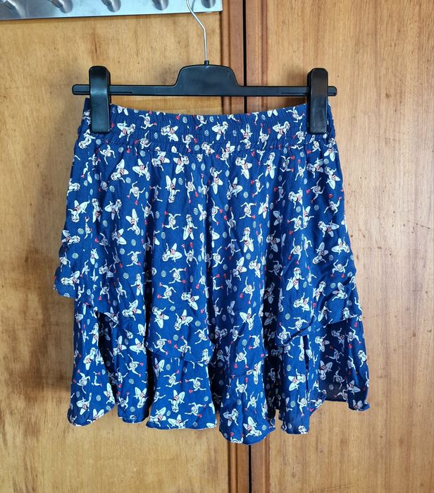 Saia com estampado de nadadora, tamanho M