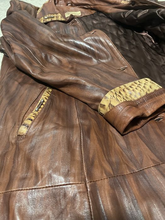 Плащ шкіряний (натуральна шкіра), розмір 52-54
